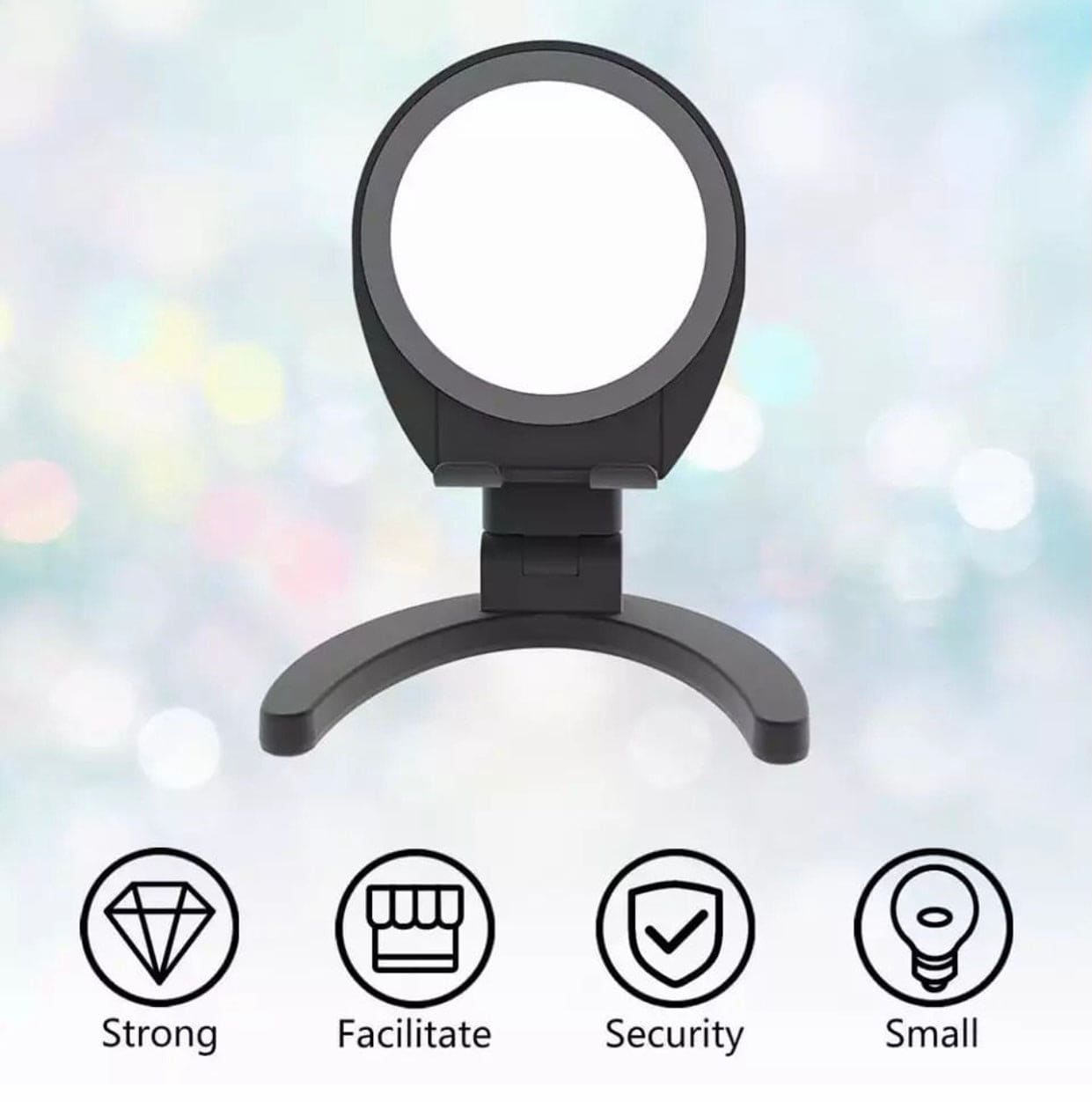 Foldable Desktop Phone Tablet Holder With Mirror, Foldable Support Desk Mobile Phone Holder Stand, Adjustable Desk Phone Holder With Make-up Mirror, Portable Design Mobile Phone Holder Foldable Desktop Phone Tablet Holder With Mirror, Foldable Support Desk Mobile Phone Holder Stand, Adjustable Desk Phone Holder With Make-up Mirror, Portable Design Mobile Phone Holder